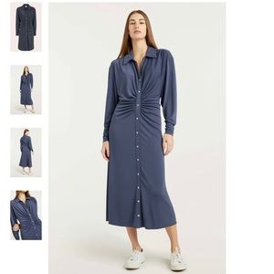 NWT CINQ A SEPT Midi Arden Dress